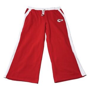 Ultra Game NFL Kansas City Chiefs Football Wide Leg Baggy Sweatpants 2X 42 x 31